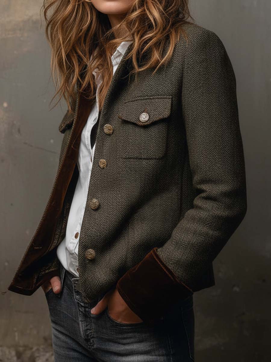 Harriet | Heritage Herringbone Jacket