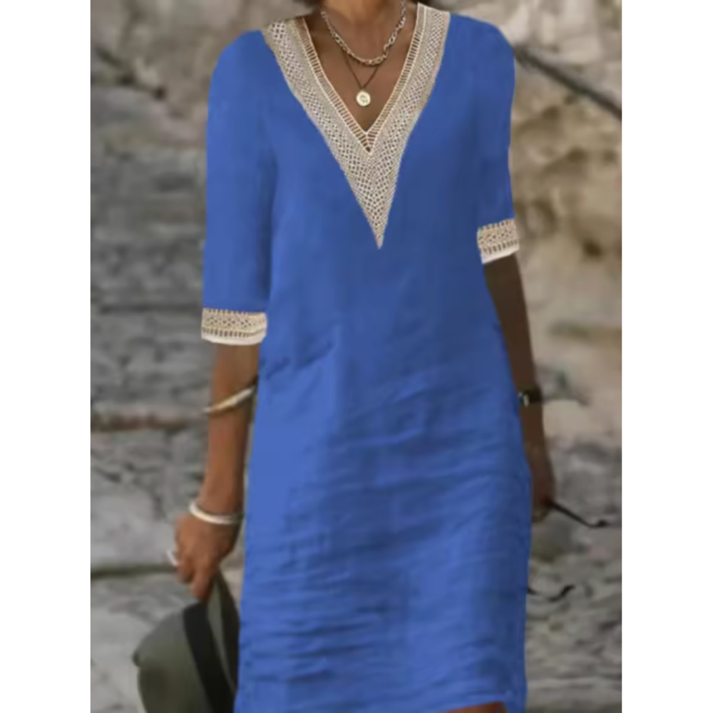 EVELYN | BREATHABLE EMBROIDERED DRESS