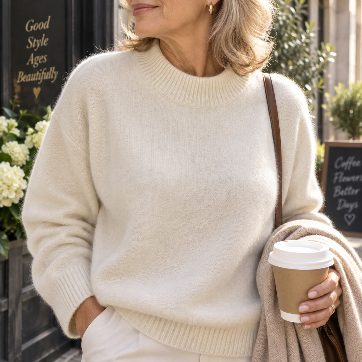 NORA | RIBBED NECK KNIT JUMPER