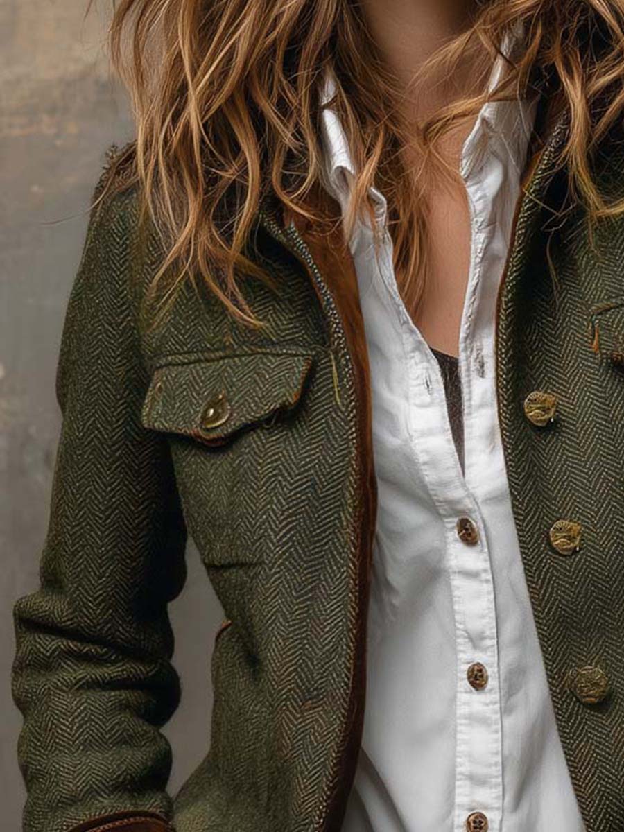 Harriet | Heritage Herringbone Jacket