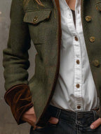 Harriet | Heritage Herringbone Jacket