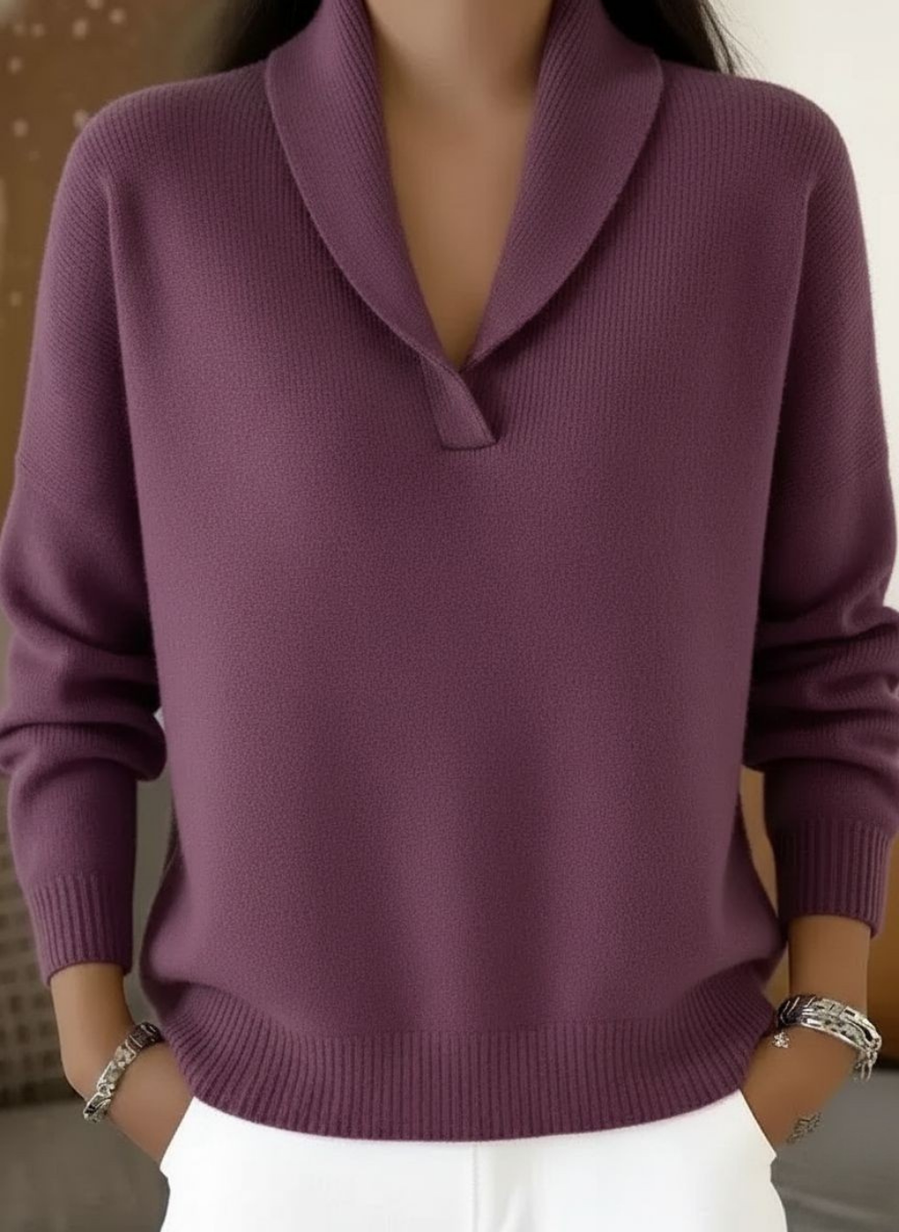 EMMA | RELAXED V-NECK SWEATER
