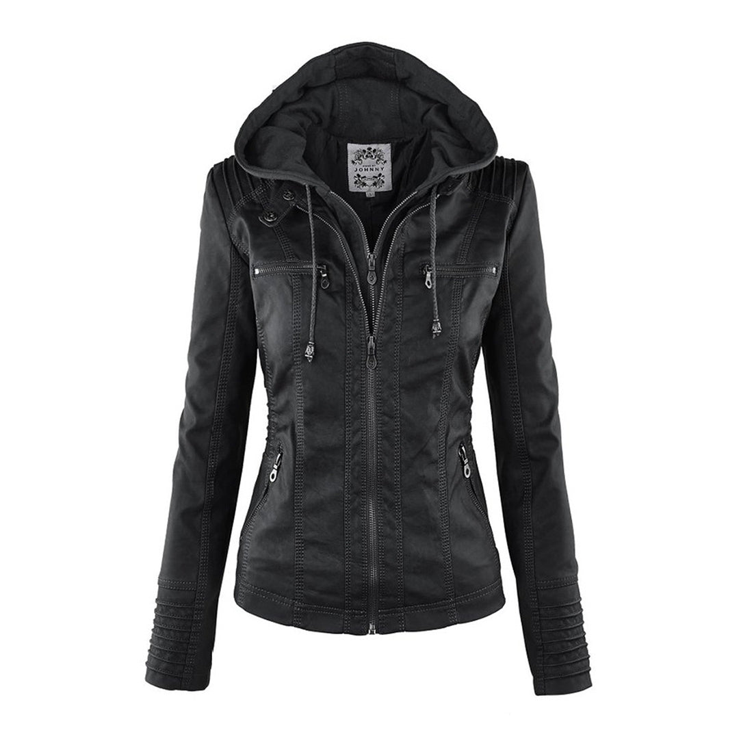 SIENNA | HOODED MOTO JACKET