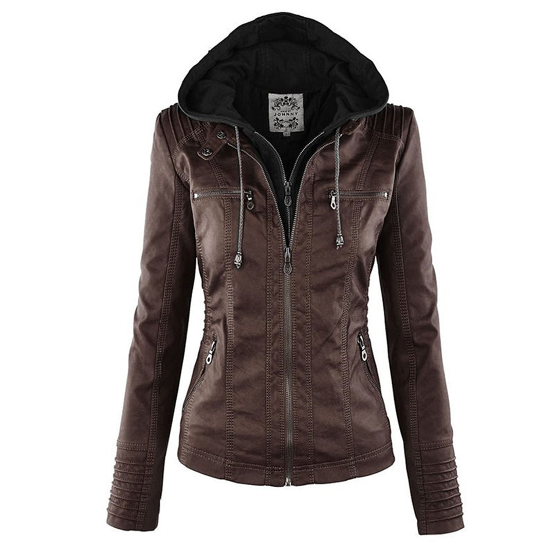 SIENNA | HOODED MOTO JACKET
