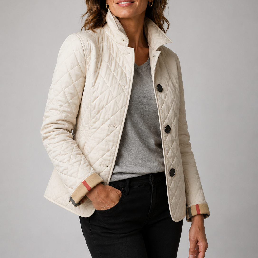 HOLLY | QUILTED BUTTON JACKET