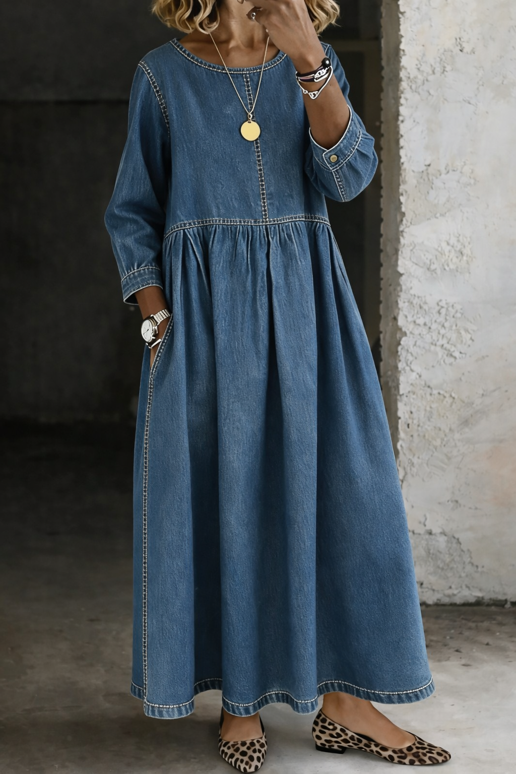 DAISY | RELAXED DENIM DRESS