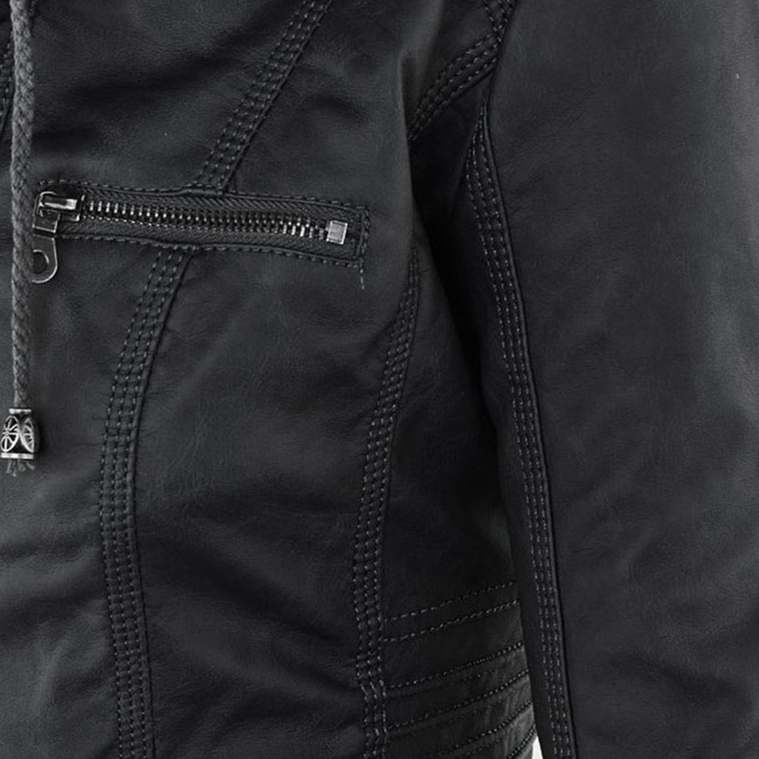 SIENNA | HOODED MOTO JACKET