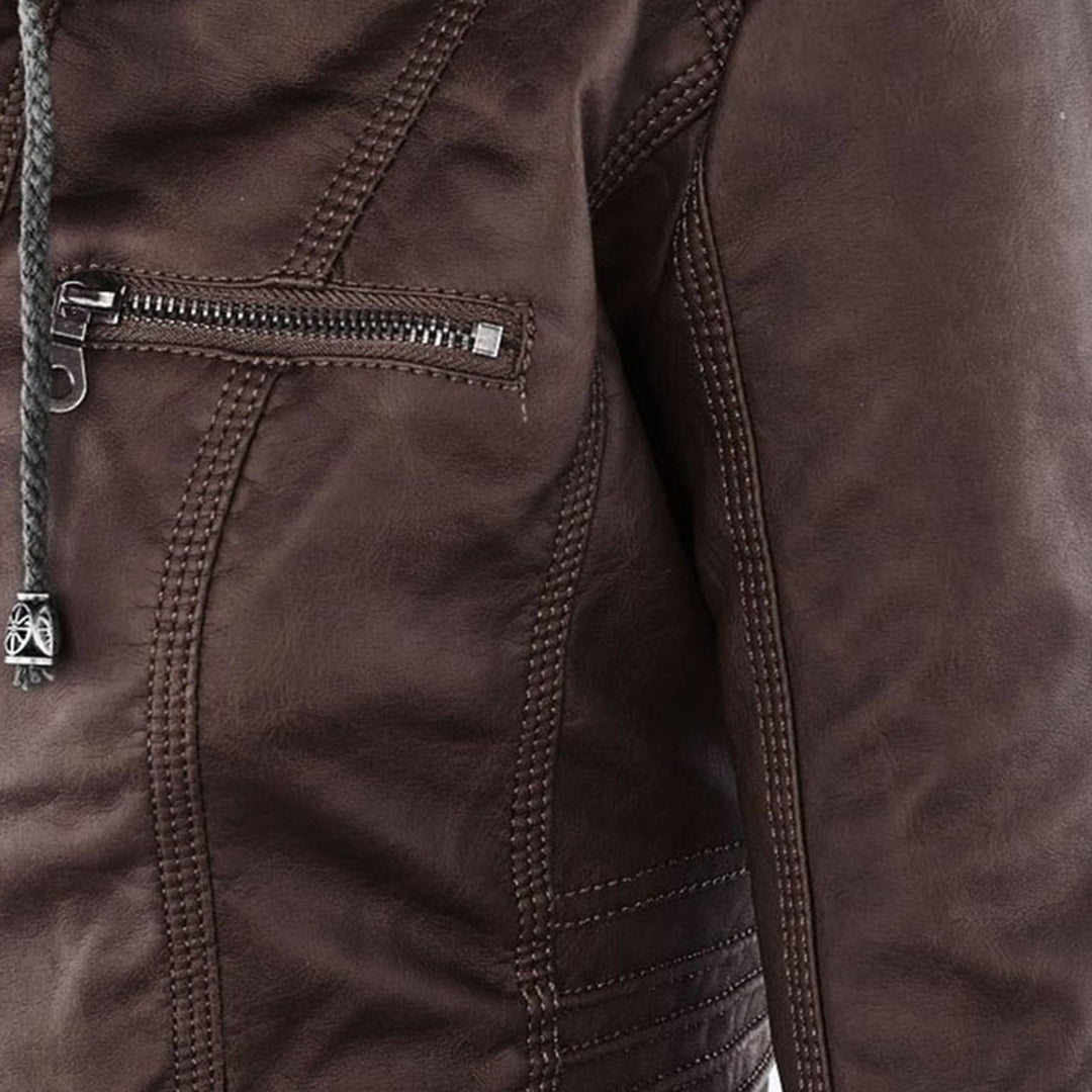 SIENNA | HOODED MOTO JACKET