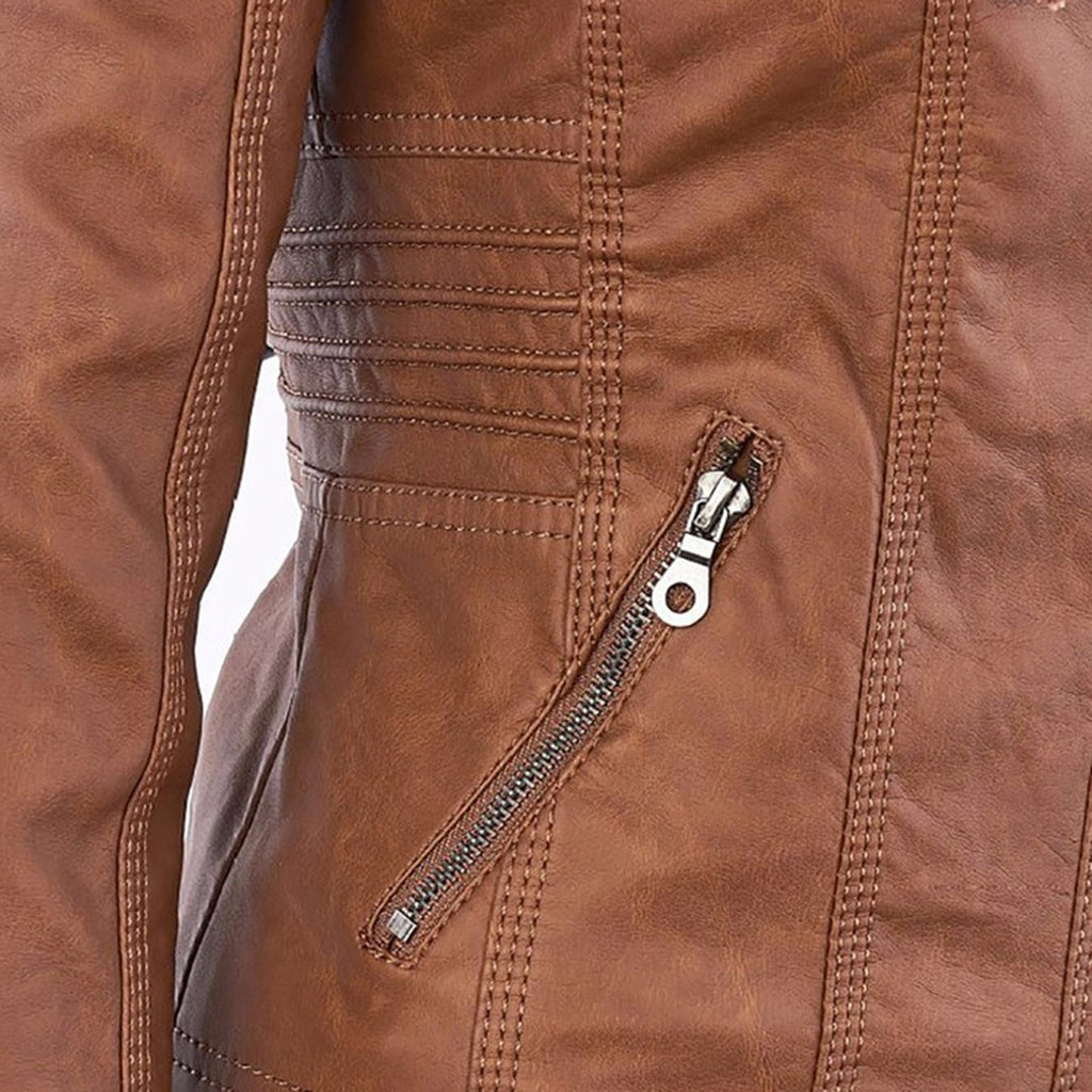 SIENNA | HOODED MOTO JACKET
