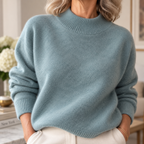 NORA | RIBBED NECK KNIT JUMPER