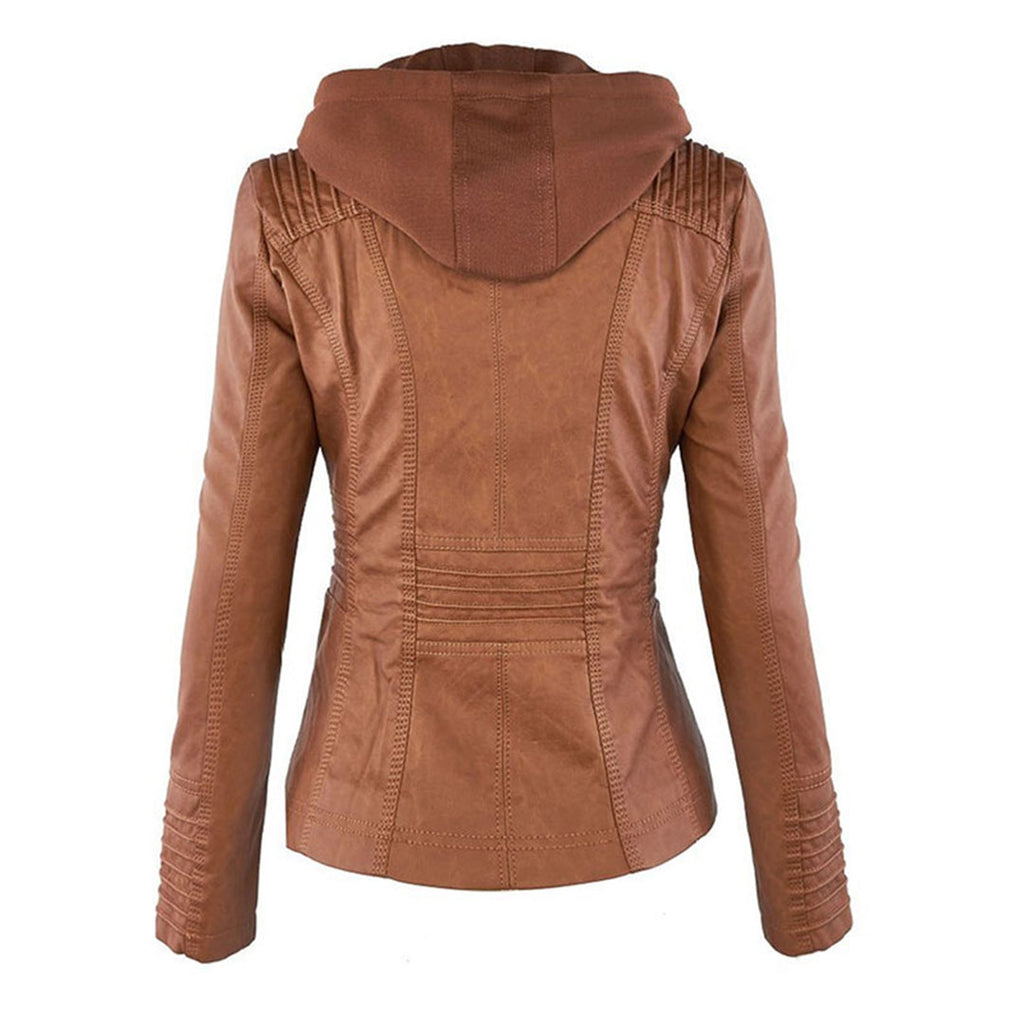 SIENNA | HOODED MOTO JACKET