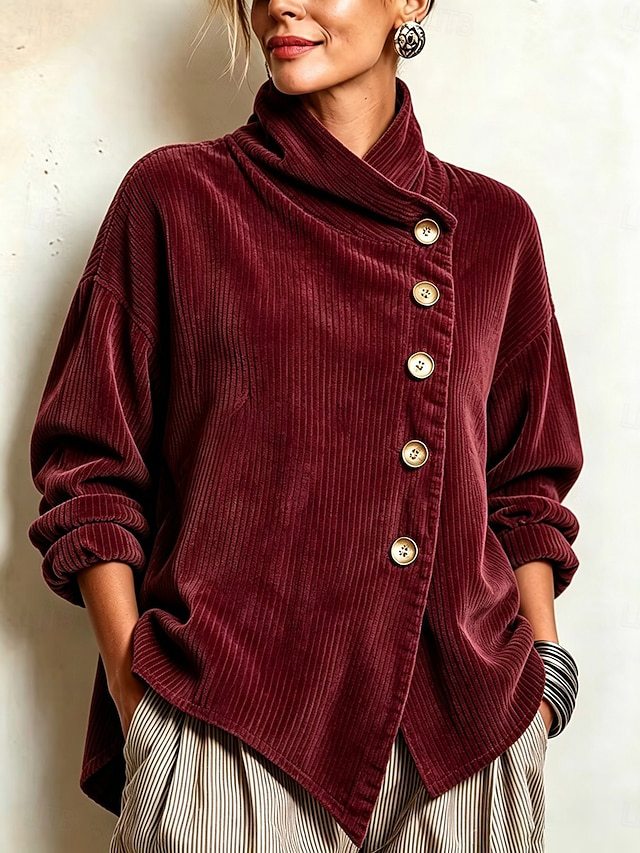 MAEVE | CORDUROY BUTTON JUMPER
