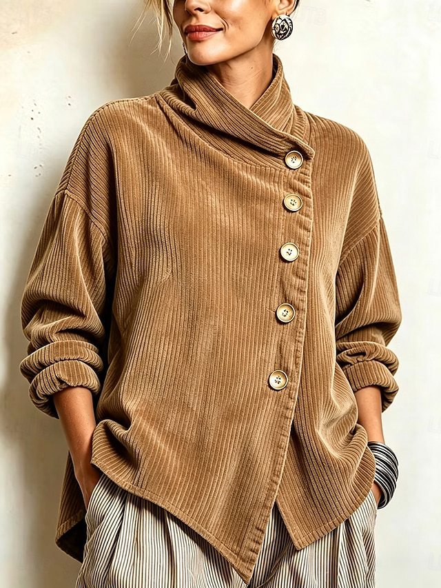MAEVE | CORDUROY BUTTON JUMPER