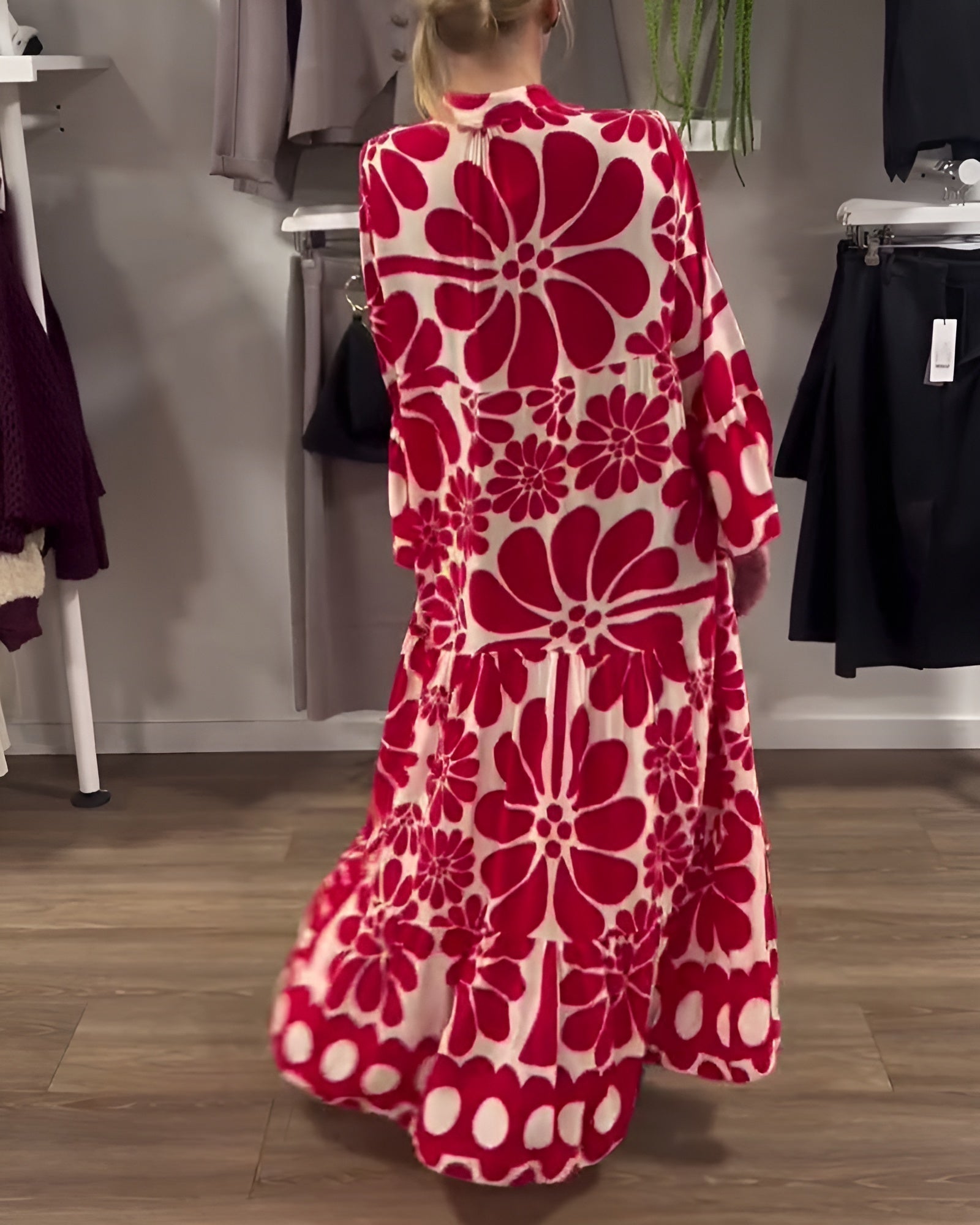 MARIELLE | ELEGANT MAXI DRESS WITH PRINT