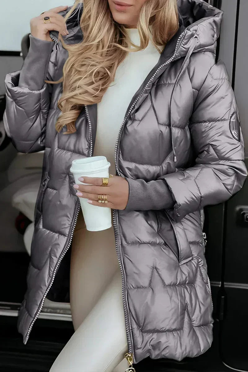 MOLLY | LONGLINE HOODED PADDED COAT