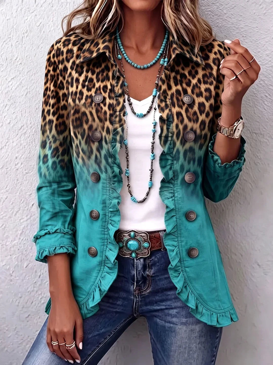 AUDREY | RUFFLE DETAIL JACKET