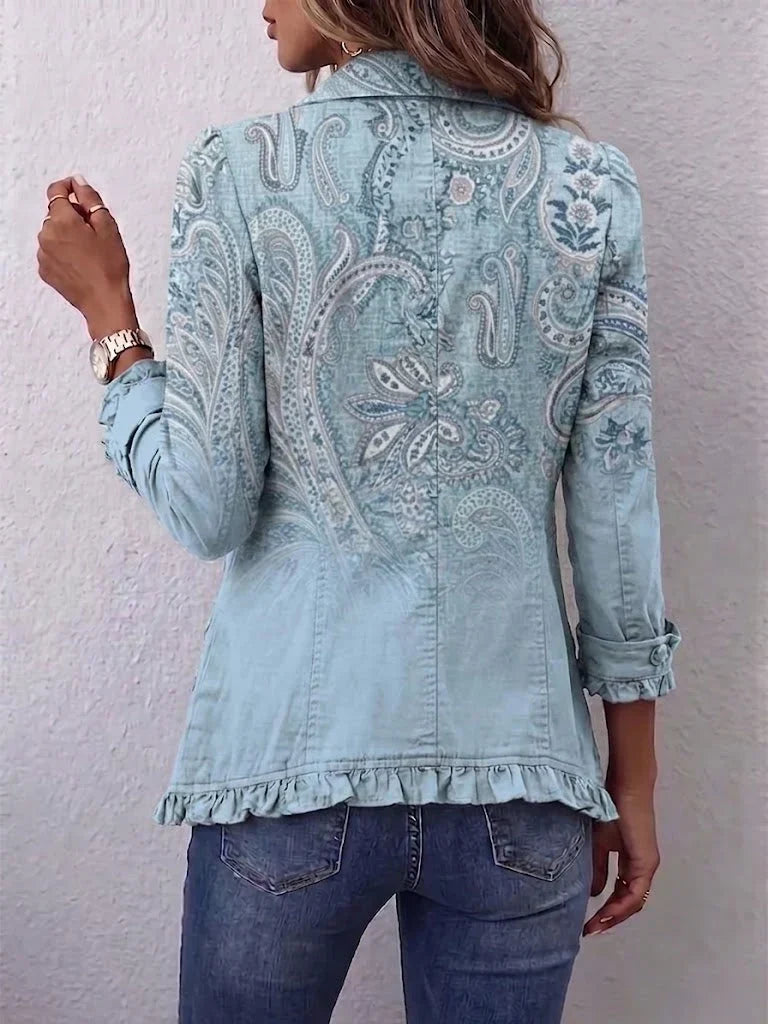 AUDREY | RUFFLE DETAIL JACKET