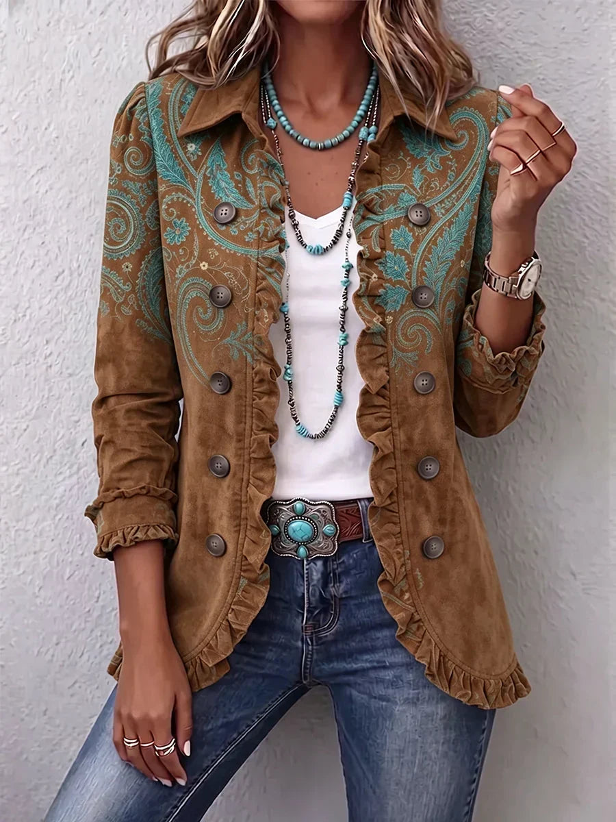 AUDREY | RUFFLE DETAIL JACKET