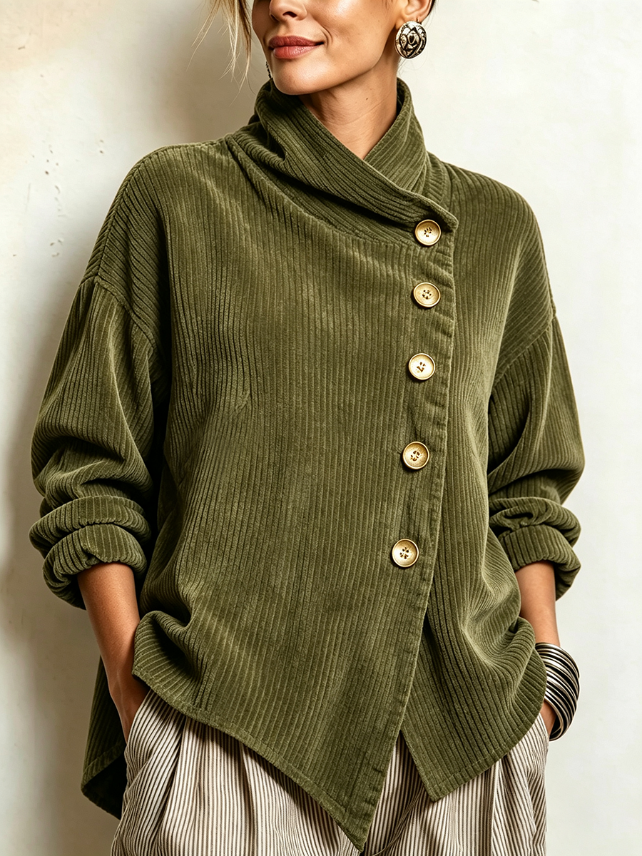 MAEVE | CORDUROY BUTTON JUMPER