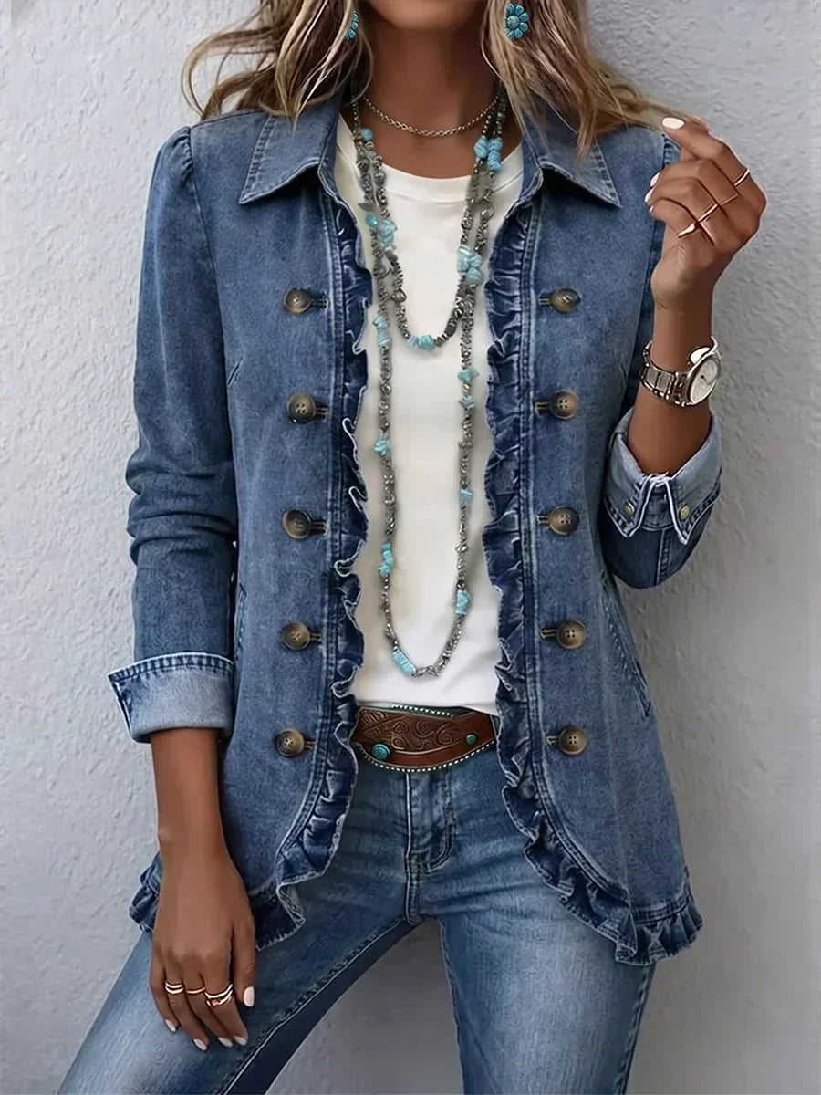 AUDREY | RUFFLE DETAIL JACKET