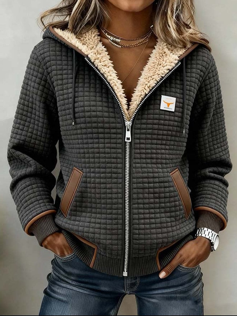 LUCY | SHERPA-LINED QUILTED JACKET