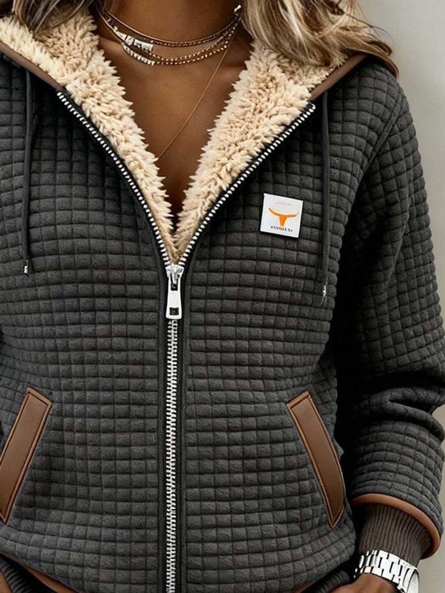 LUCY | SHERPA-LINED QUILTED JACKET